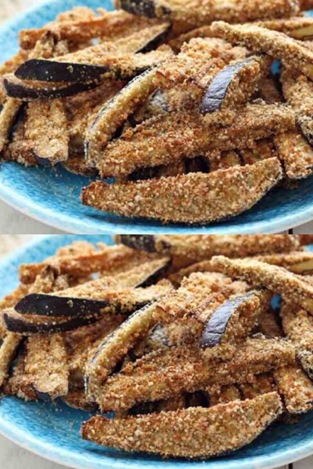 Bastoncini di melanzane croccanti