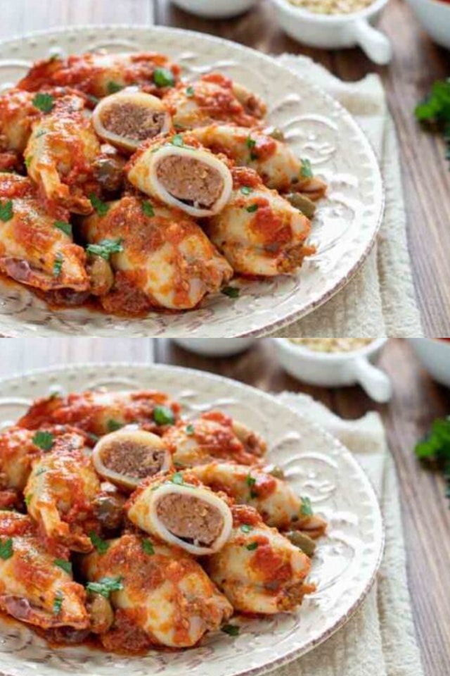 Calamari ripieni siciliani super buoni