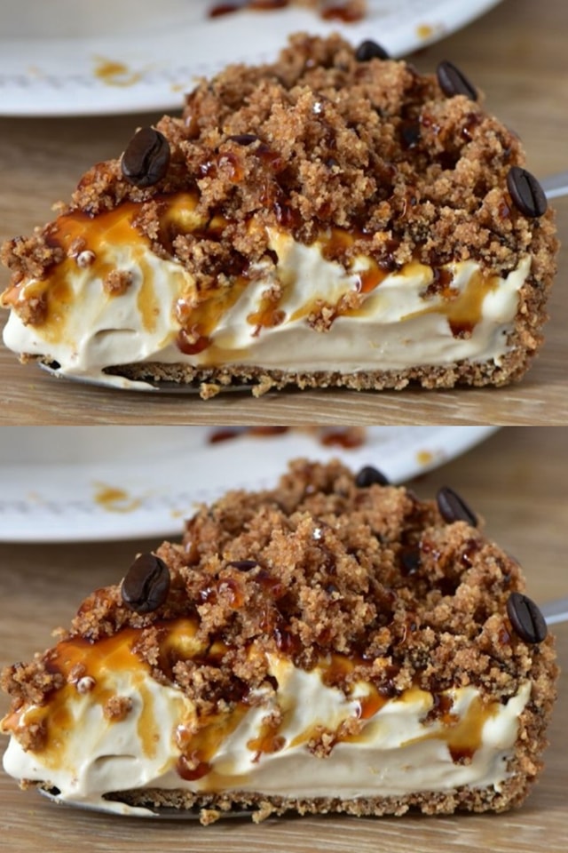 Crostata al caffè e caramello senza cottura