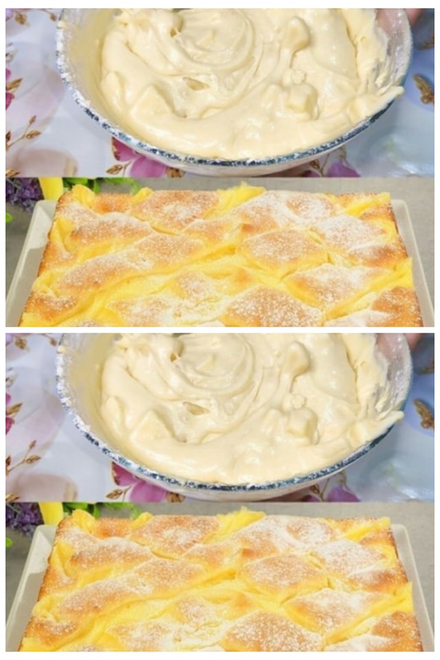 Devi provarlo: torta di mele con budino alla vaniglia