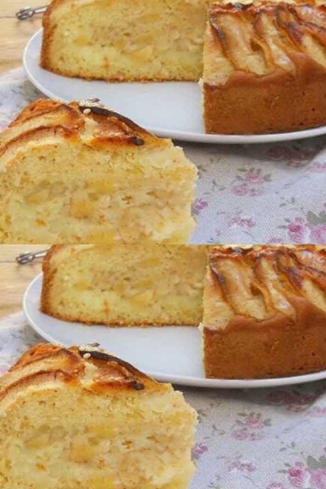 Favolosa torta cremosa di mele e limone