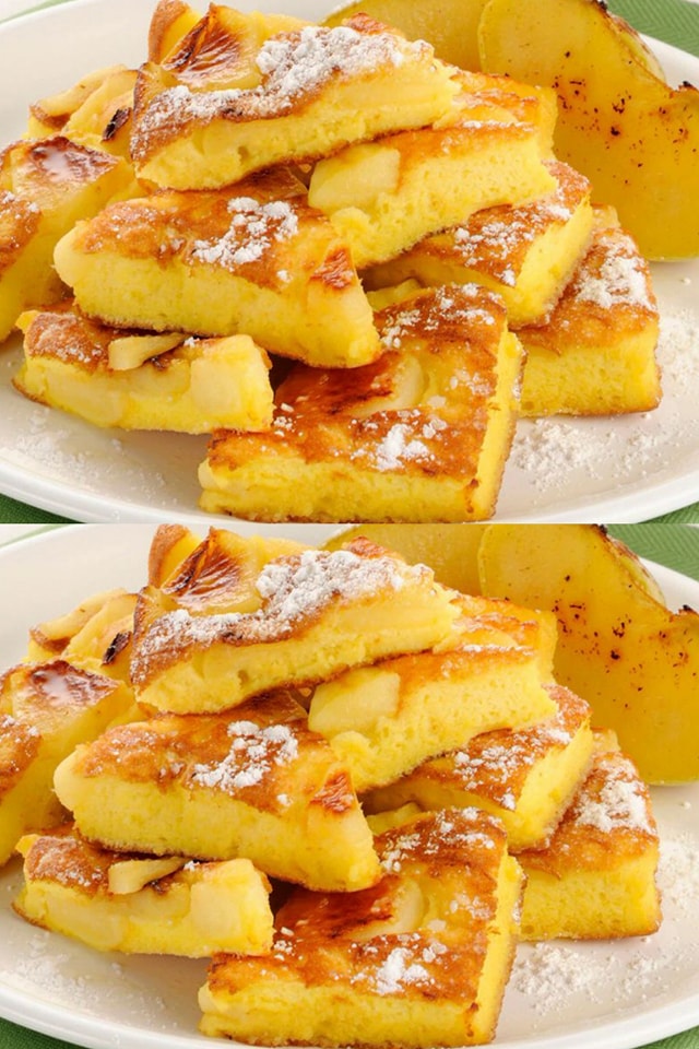 Frittata di mele dolce deliziosa e ipocalorica