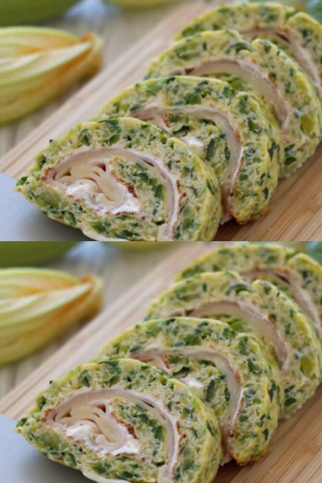 Frittata di zucchine con prosciutto e formaggio