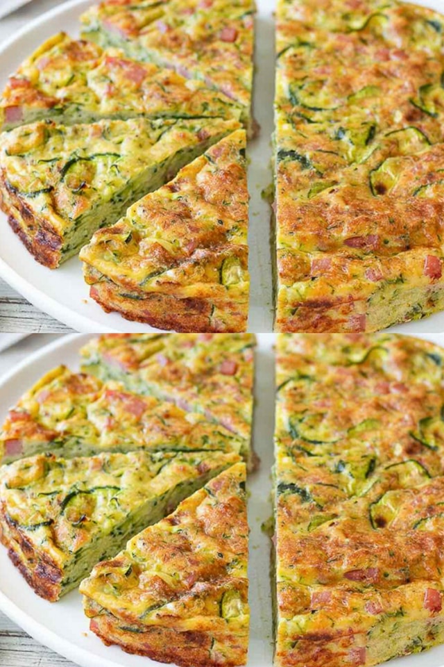 Frittata di zucchine e prosciutto