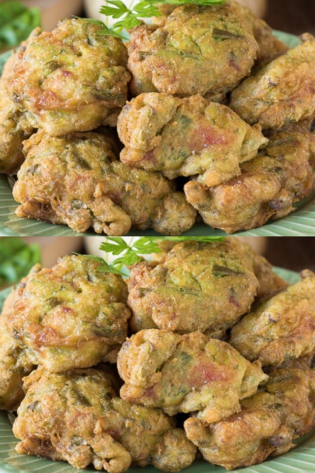 Frittelle di asparagi con prosciutto cotto