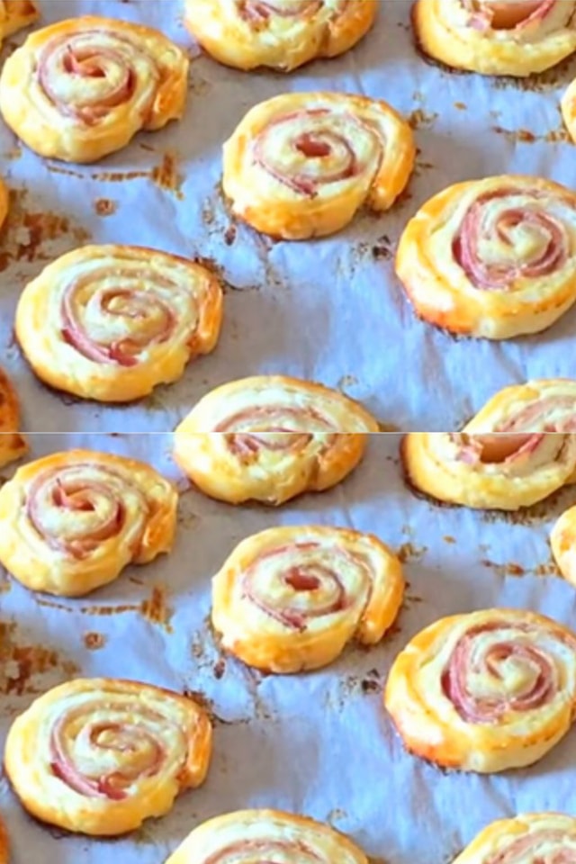 Girelle di pasta sfoglia: idea semplice per il tuo antipasto