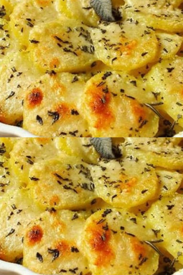 Gratin di patate al parmigiano