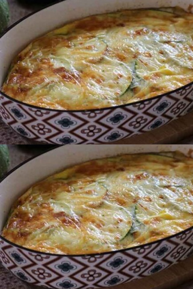 Gratin di zucchine con uova e formaggi ricchi di sapore