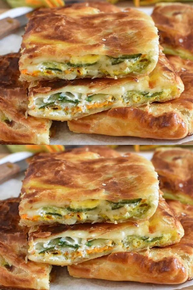 Gustosa e ricca pasta sfoglia alle zucchine