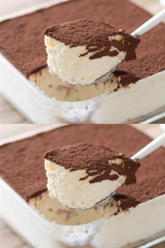 Il tiramisù alla crema  Lo faccio senza mascarpone  Ha solo 100 Kcal ed è buonissimo!