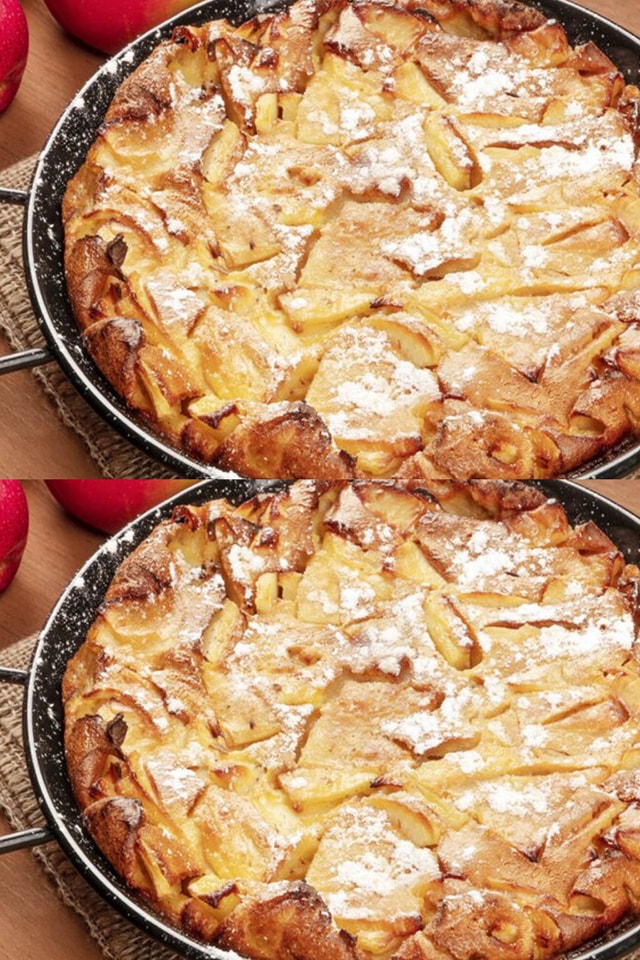 La torta di mele in padella che si prepara in pochissimo tempo e con sole 180 calorie!