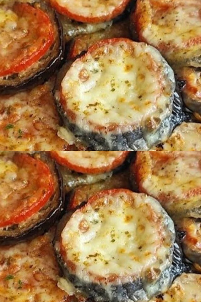 Le melanzane alla caprese: non sono fritte anche se lo sembrano!