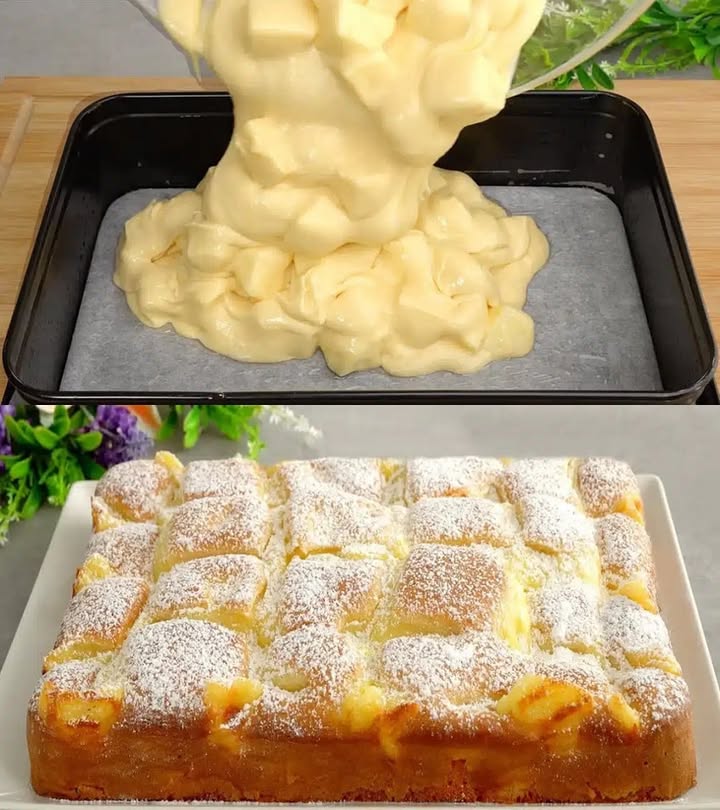 Non ne preparerai mai un altro!  Torta di mele con crema pasticcera alla vaniglia