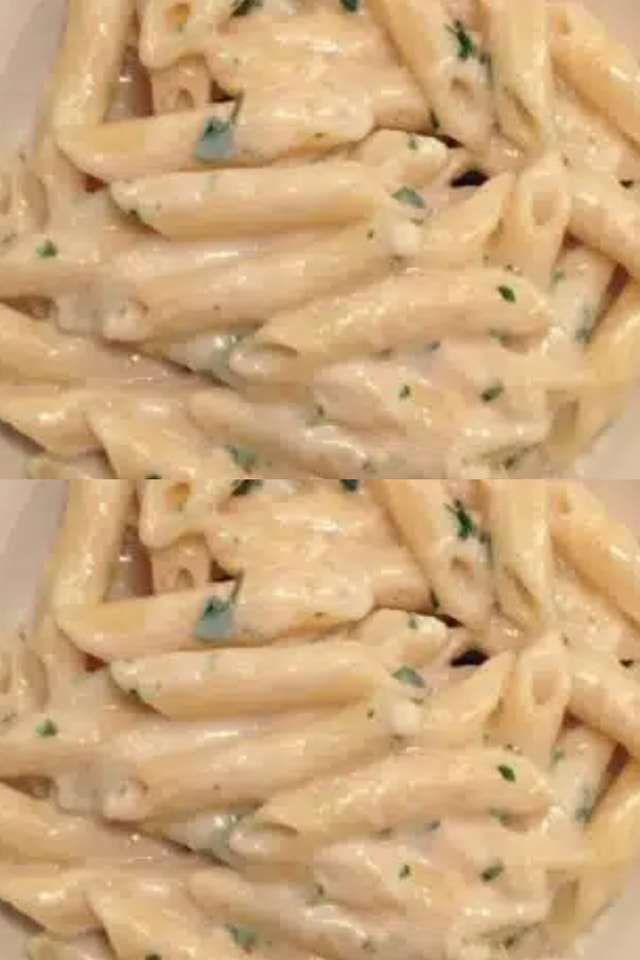 Pasta con salsa cremosa al formaggio allaglio