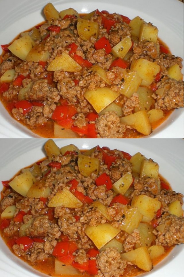 Pentola del contadino con carne macinata