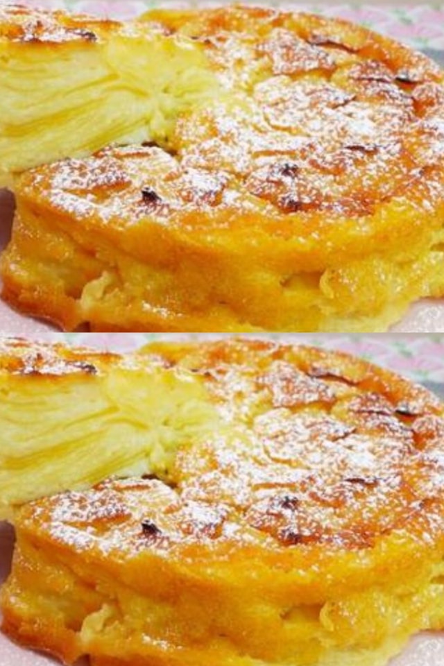 Poca pasta, tante mele. Torta di mele cremosa: una torta in pochi minuti