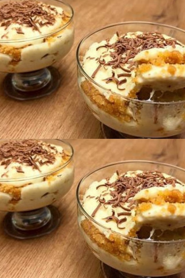 Questo dessert cremoso lo preparo sempre quando non ho tempo: è golosissimo!