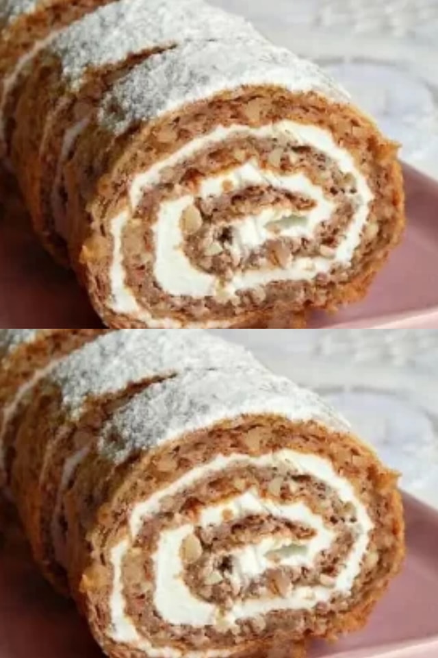 Rotolo di noci SENZA farina e si prepara in pochi minuti