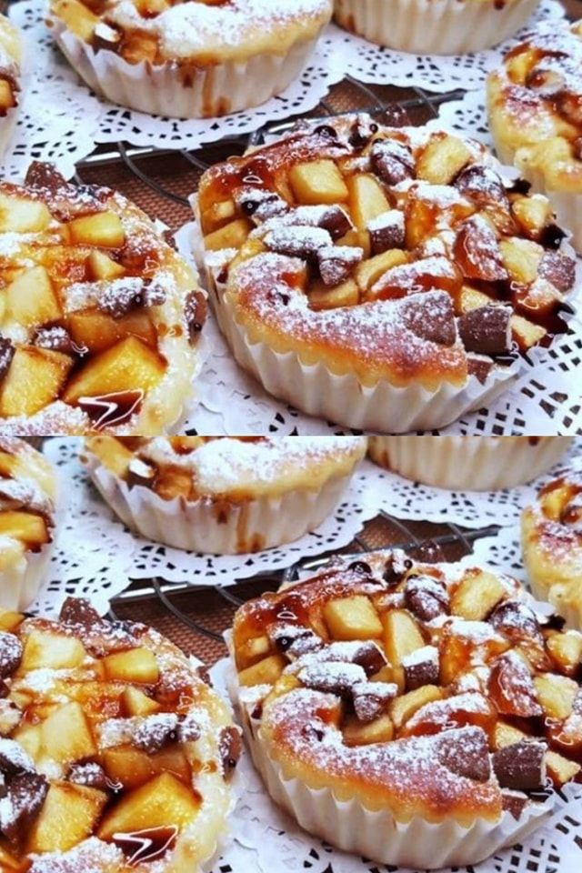 Se Hai 1 Uovo e 1 Mela, in 5 Minuti, prepara queste deliziose tortine!