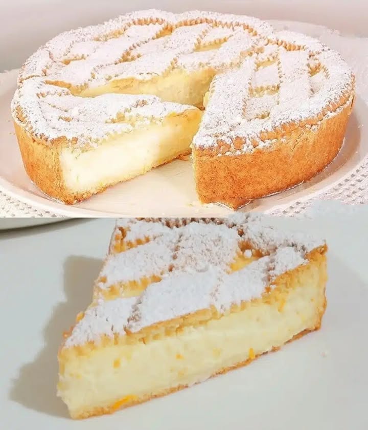 Si scioglie in bocca, torta al quark con budino alla vaniglia
