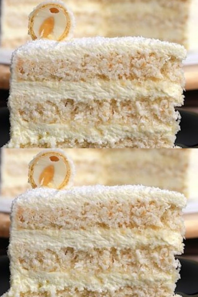 Torta Raffaello con la crema più semplice e buona
