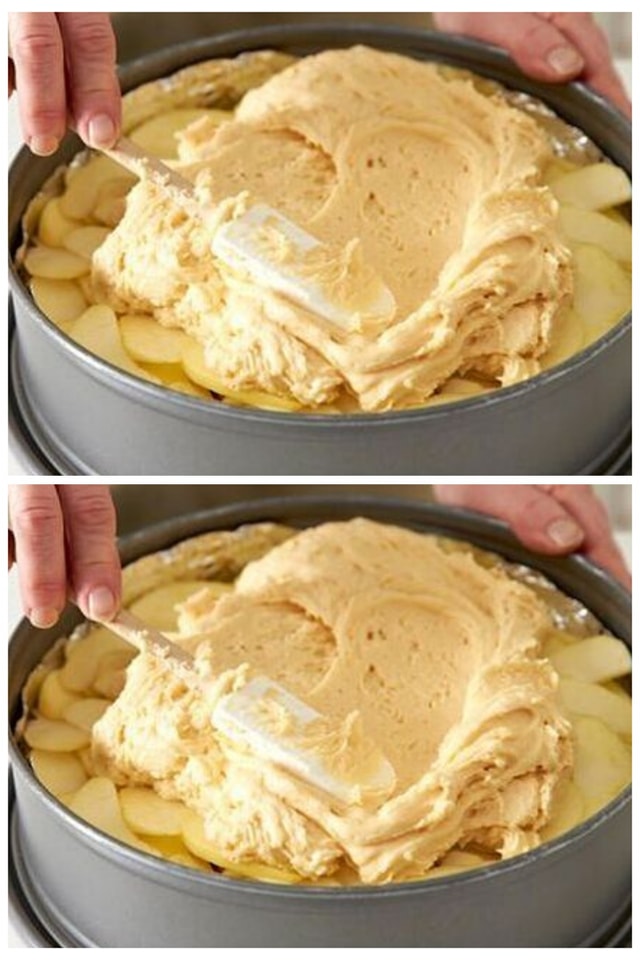 Torta di mele con crema di noci