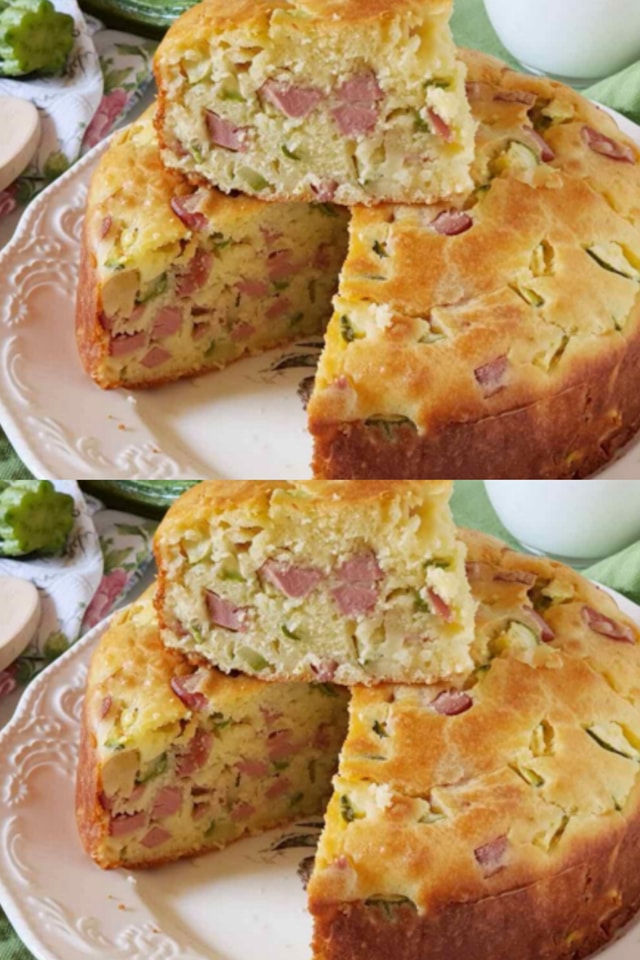 Torta di zucchine e würstel