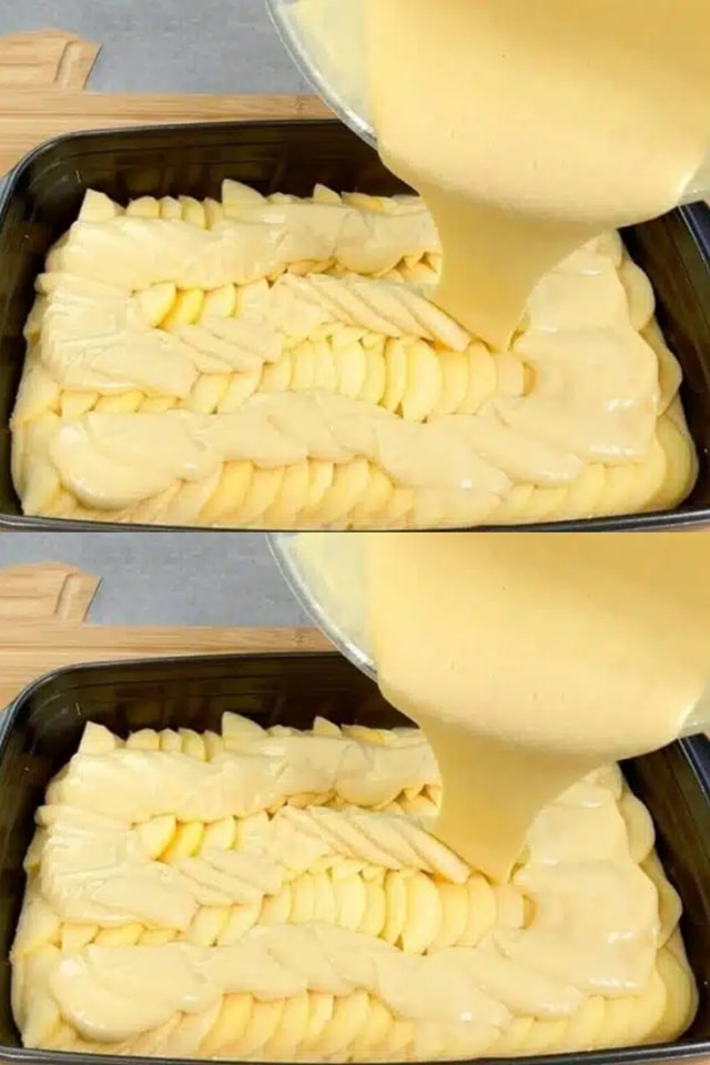 Una torta di mele che si scioglie in bocca, fatta in 5 minuti