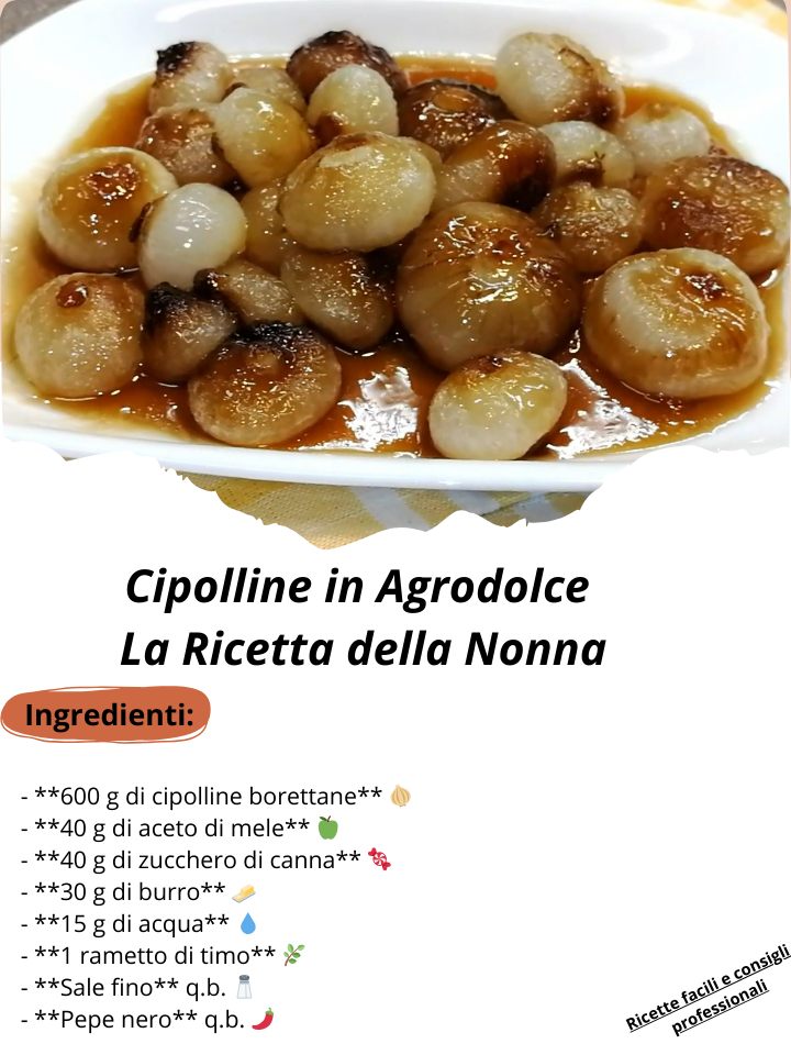Cipolline in Agrodolce