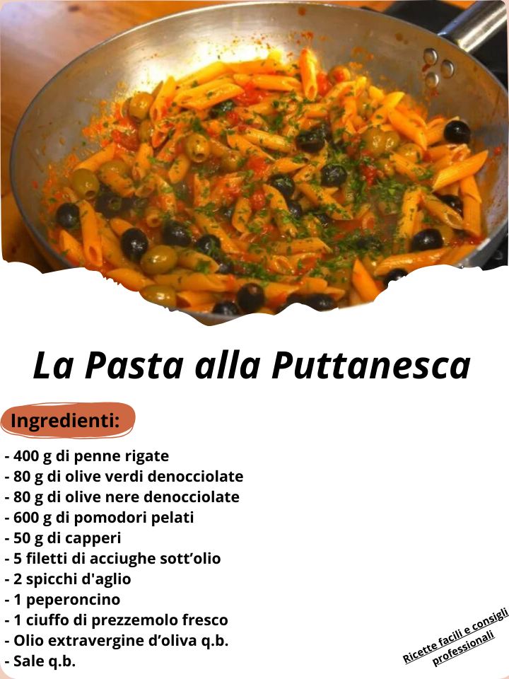 Assaporate i Sapori dellItalia con la Pasta alla Puttanesca