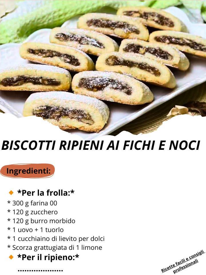 BISCOTTI RIPIENI AI FICHI E NOCI