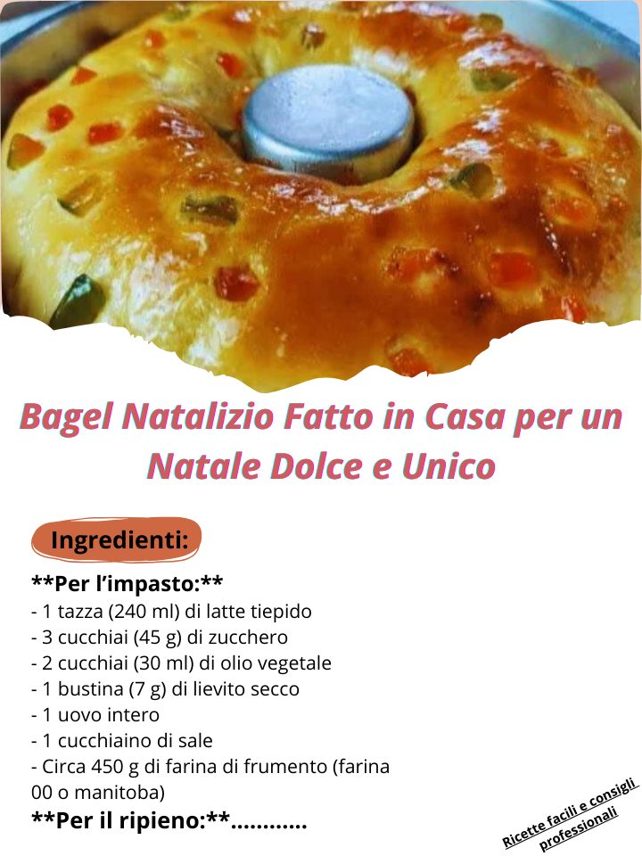 Bagel Natalizio Fatto in Casa per un Natale Dolce e Unico