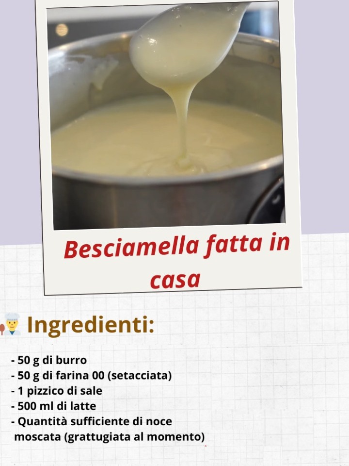 Besciamella fatta in casa