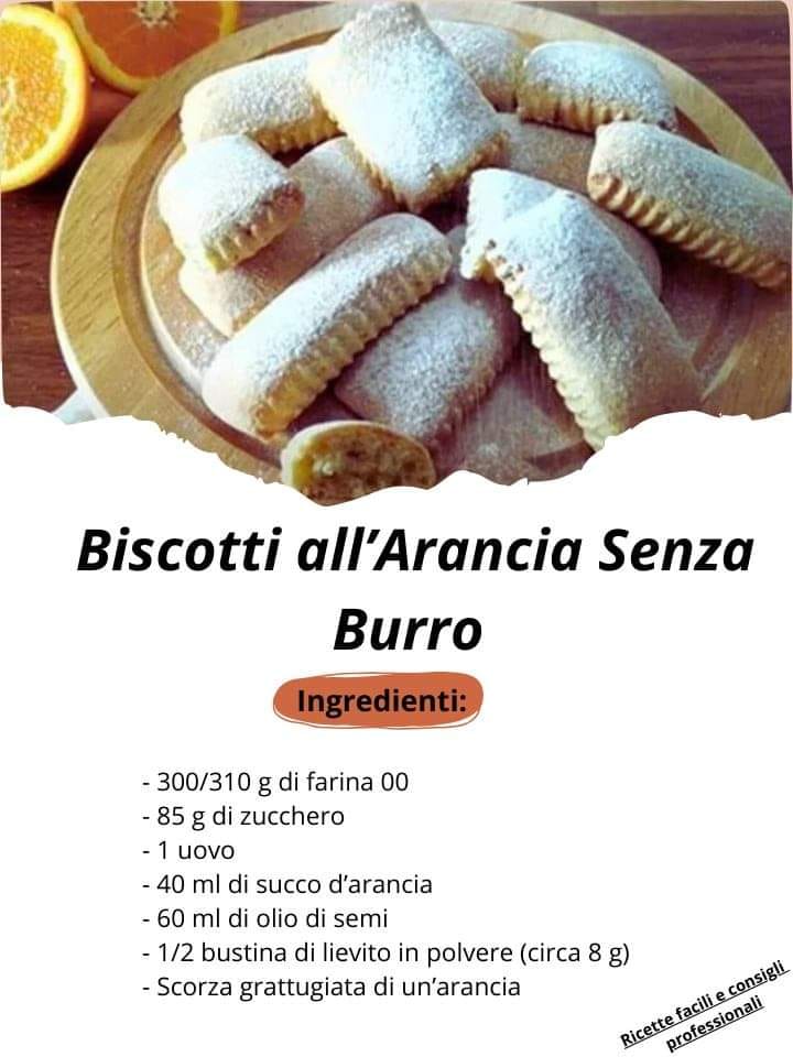 Biscotti allArancia Senza Burro