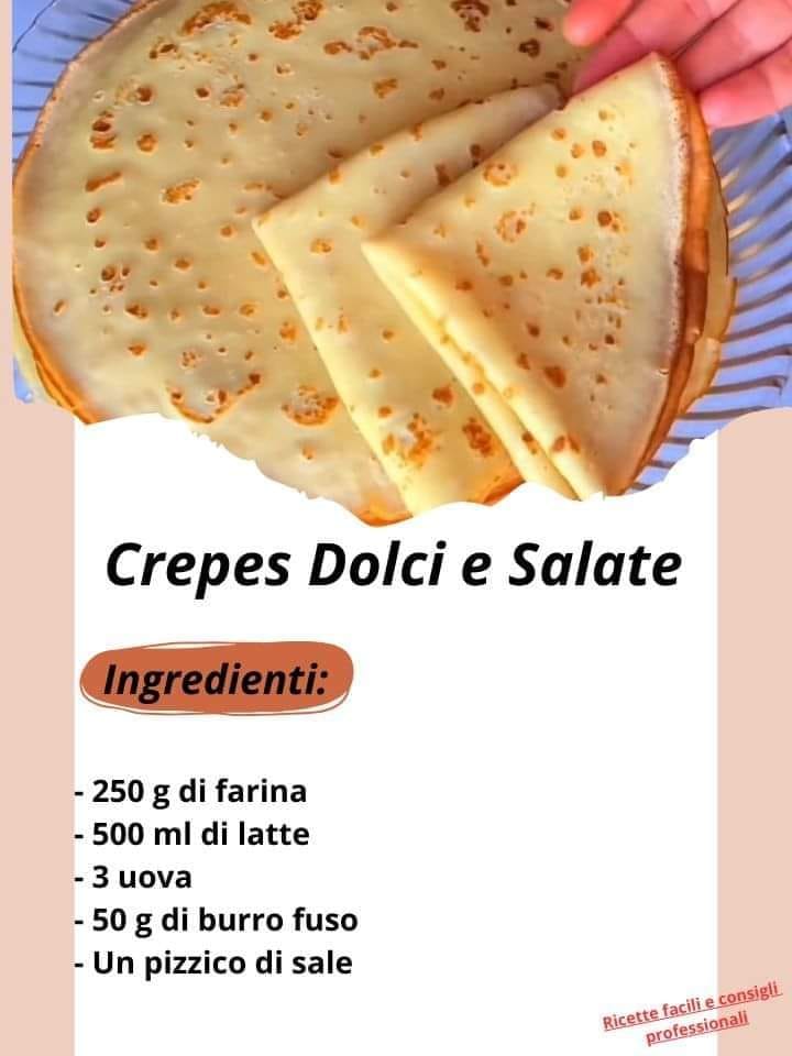 Crepes Dolci e Salate