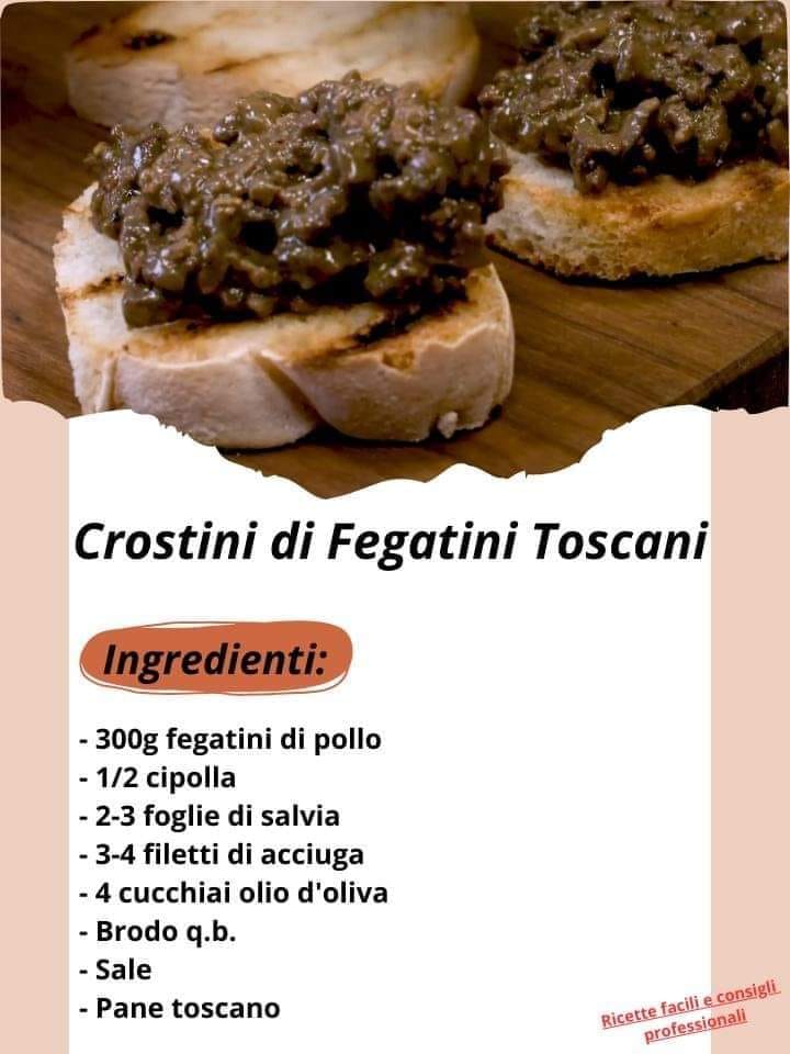 Crostini di Fegatini Toscani