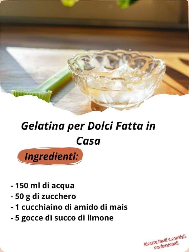 Gelatina per Dolci Fatta in Casa