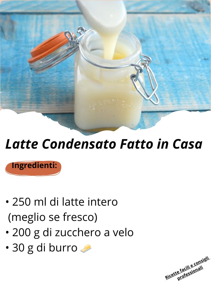 Latte Condensato Fatto in Casa