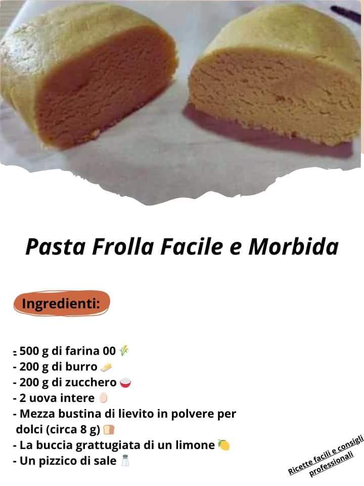 Pasta Frolla Facile e Morbida