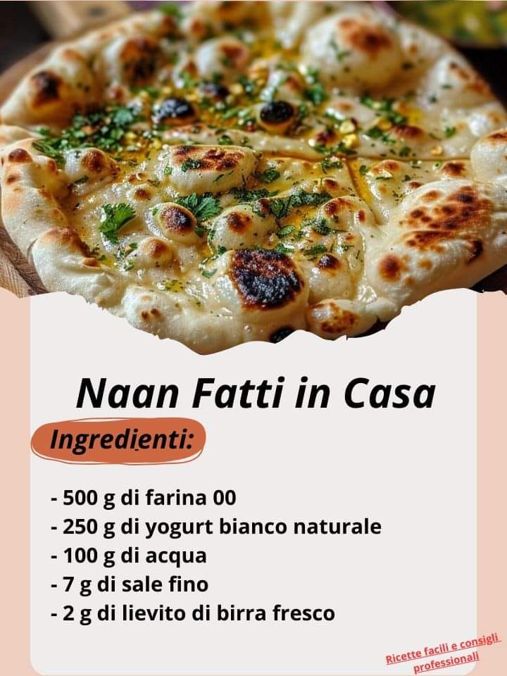 Ricetta Naan Fatti in Casa