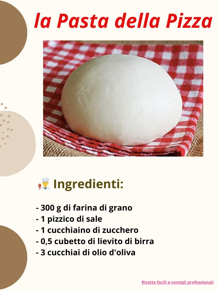 Ricetta Rapida per la Pasta della Pizza