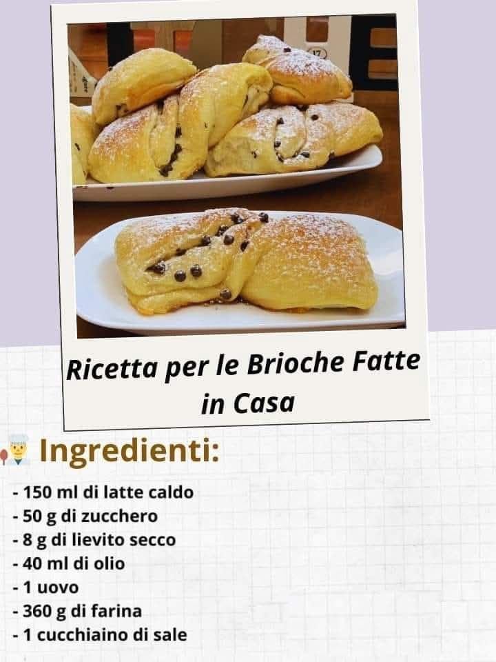 Ricetta per le Brioche Fatte in Casa
