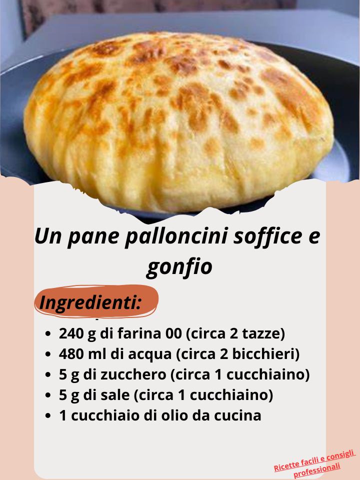 Un pane palloncini soffice e gonfio